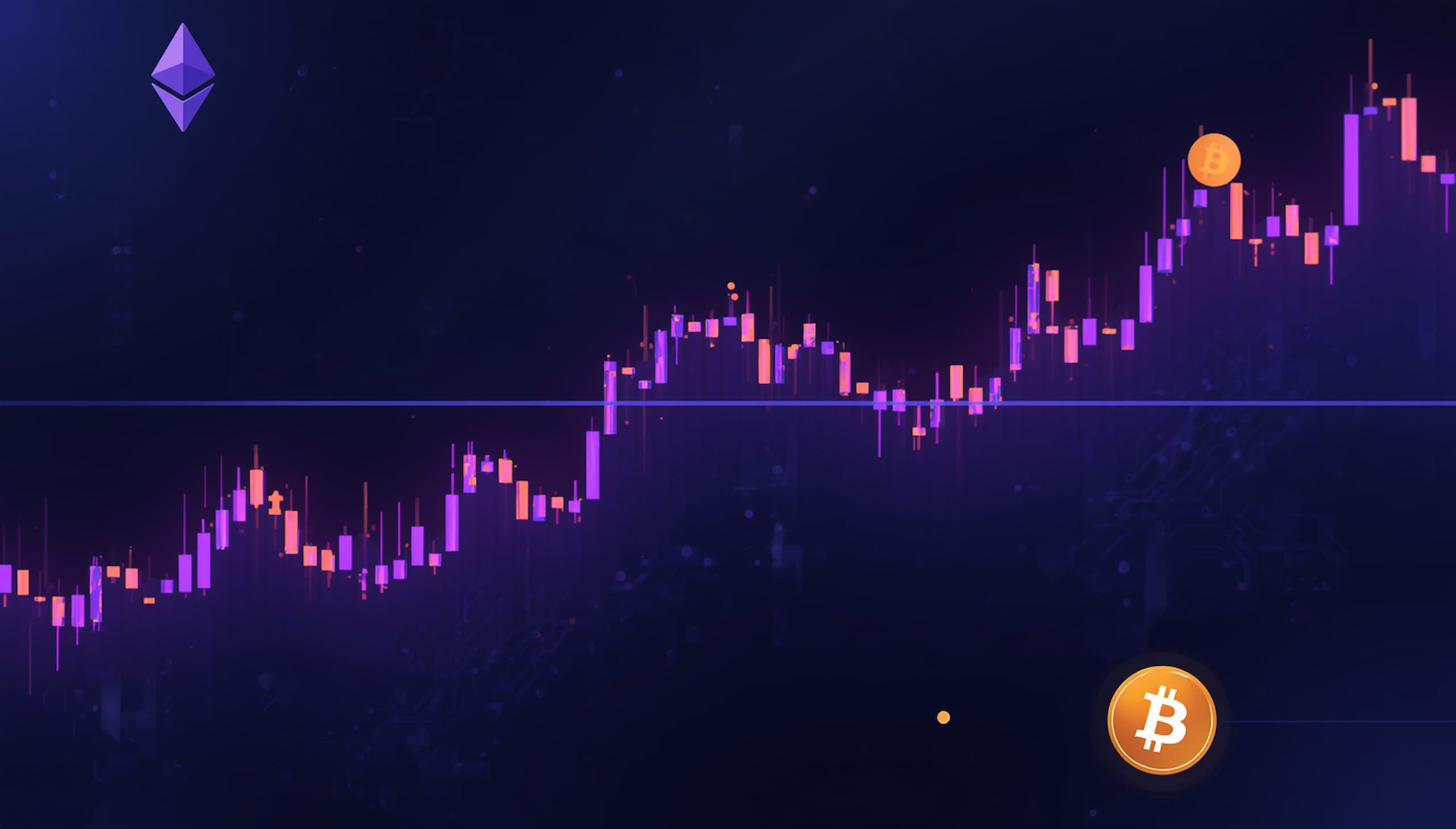 Crypto trading strategies dashboard showing Bitcoin charts and candlestick patterns in 2026