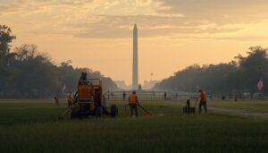 National Mall Fuel Cleanup Efforts: Shocking Spill Rocks America 250